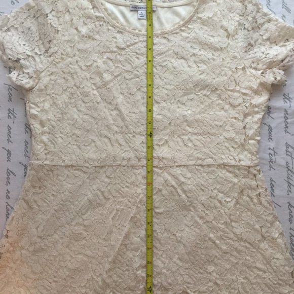 Ivory Lace Top Izaac Mizrah Live - Picture 2 of 8